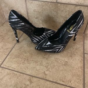 Black/White/Gray High Heels